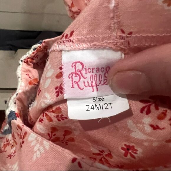 Ricrac & Ruffles Girls Toddler Short Sleeve Skirted Ava Kate Bubble Size 24m/2T - Picture 4 of 7